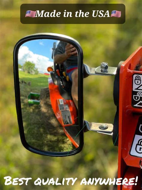 magnet mount mirrors for tractor or skid steer|skid loader rear view mirrors.